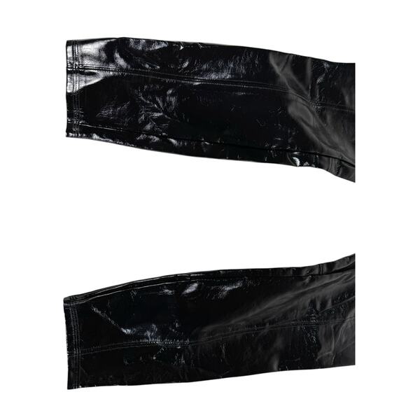 Women's Spanx Black Faux Leather High Rise Leggings Size Large - Picture 2 of 10